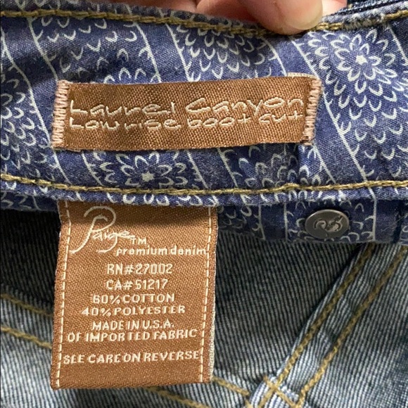 Paige Premium Low Rise Bootcut Jeans, 26 - Picture 4 of 7